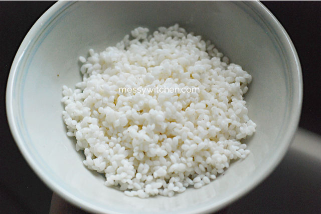 Soaked Short-Grain Rice